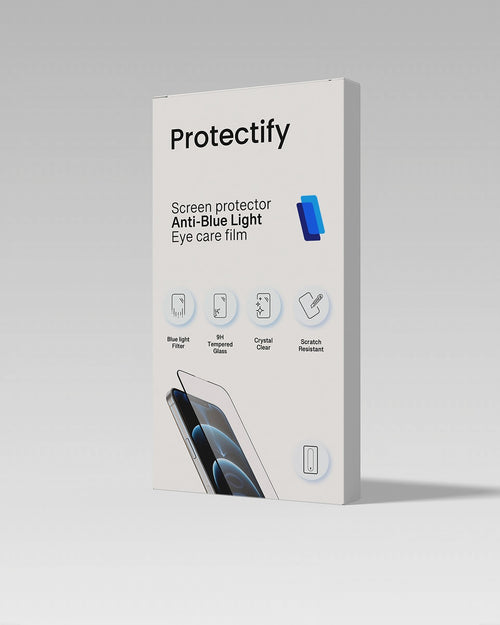 Anti blue light screen protector with applicator