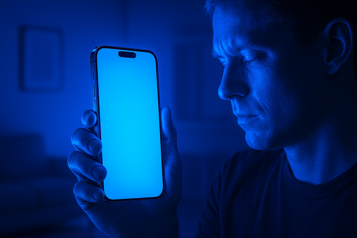 make now one where the room is all blue before the protectify screen protector